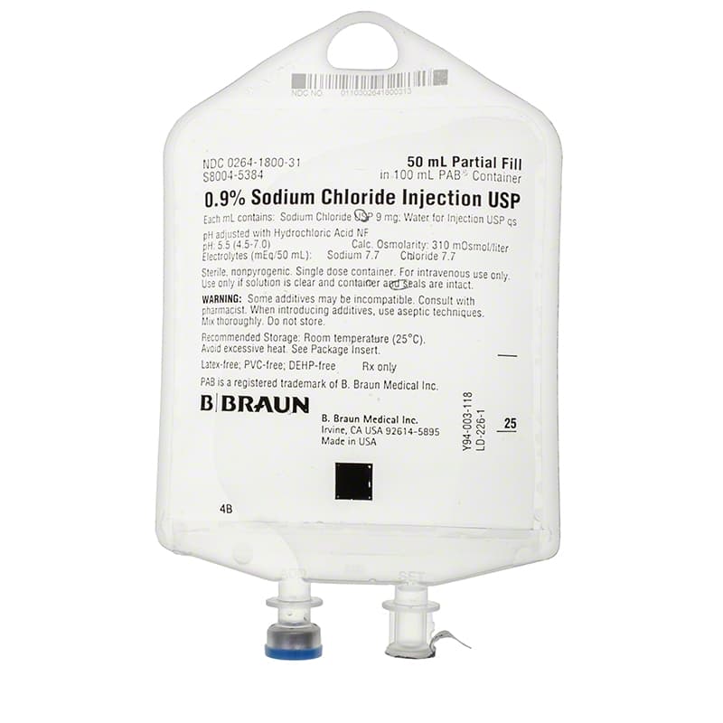 0.9% Sodium Chloride Inj. USP, 50 mL-Image