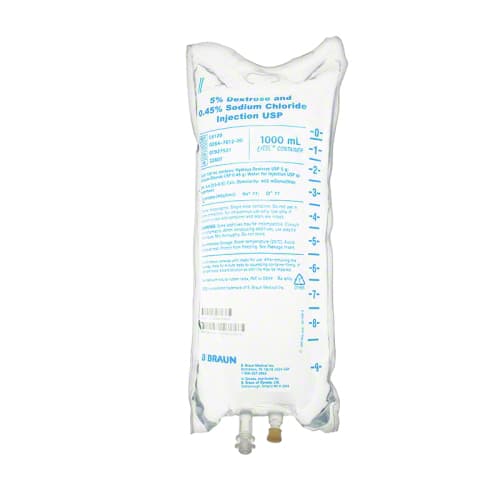 5% Dextrose & 0.45% Sodium Chloride Inj.-Image